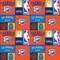 Fabric Camelot NBA Collection Oklahoma City Thunder Patch by the Quarter Yard 83OKC0001B